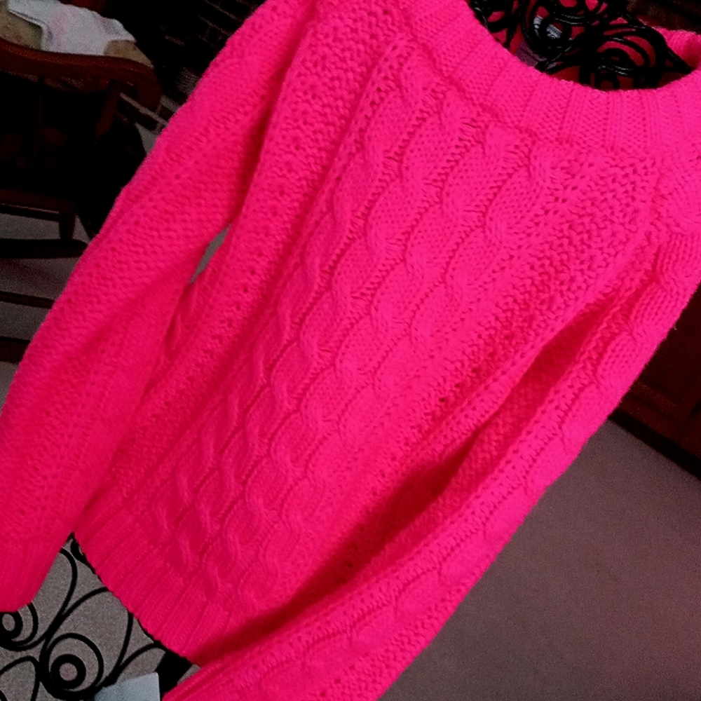 PINK PERFECTION! NEW w/TAG Cable-Knit Pink Sweater, 3T